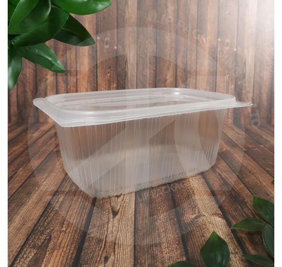 PP Food Box with Lid 1000ml (Translucent)