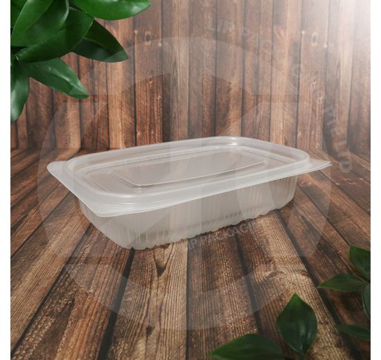PP Food Box with Lid 500ml (Translucent)