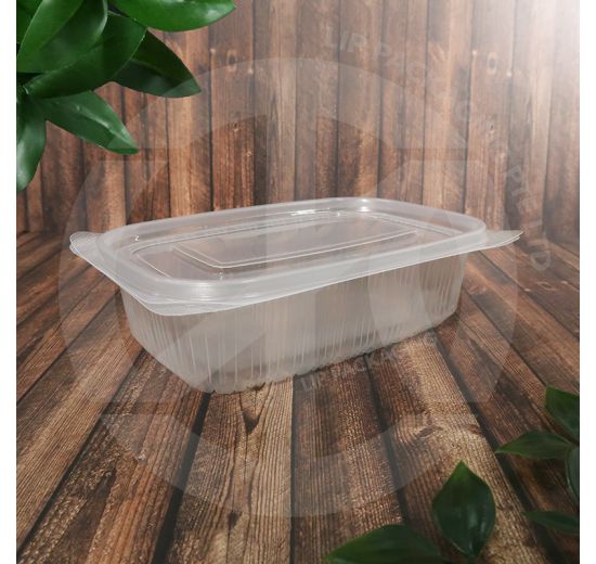 PP Food Box with Lid 650ml (Translucent)