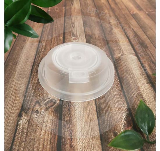 Premium Lid with Rotatable Cap (90mm, Frosted)
