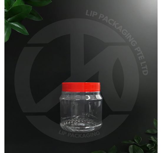 Transparent PET plastic container 4017 model with an airtight lid, designed for clear presentation of fresh food items like salads or cut fruit.