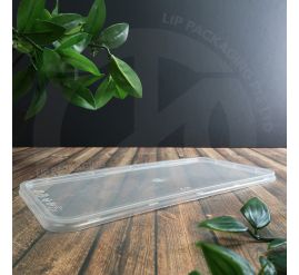 Transparent plastic Lid C16 designed for a perfect fit with MS 1300L and 1300TC microwavable containers.