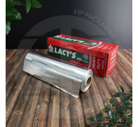 Large 30cm x 300m catering aluminium foil roll in a sturdy dispensing box